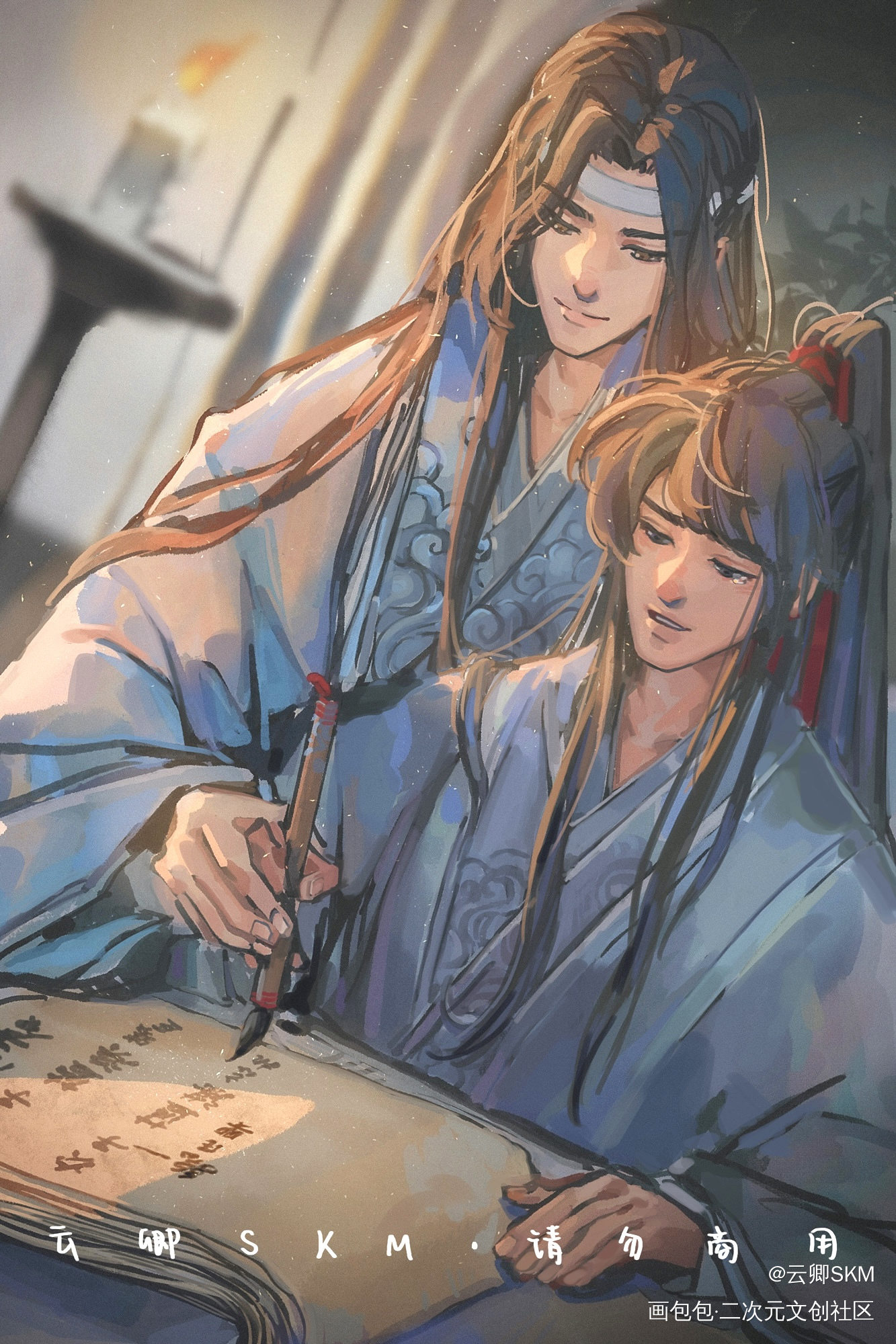 道侣_魔道祖师忘羡绘画作品