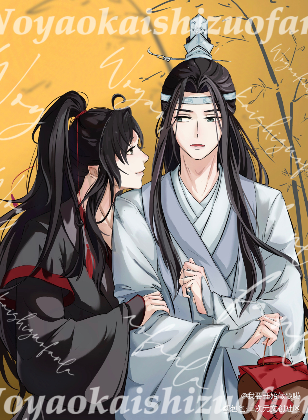 另一张^_^_魔道祖师忘羡绘画作品