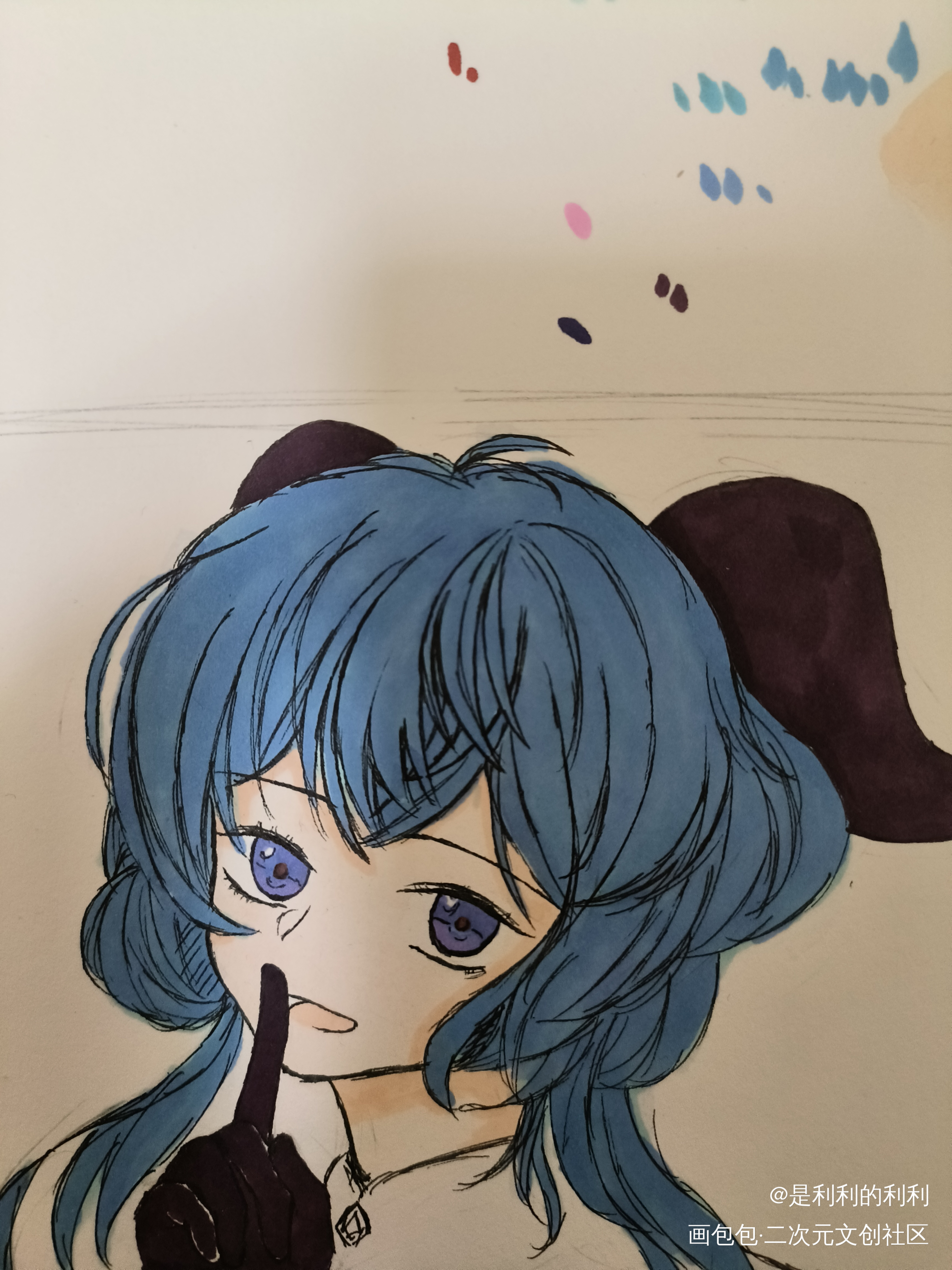 之前给朋友画的_原神甘雨草稿流手绘求约稿约稿临摹绘画作品