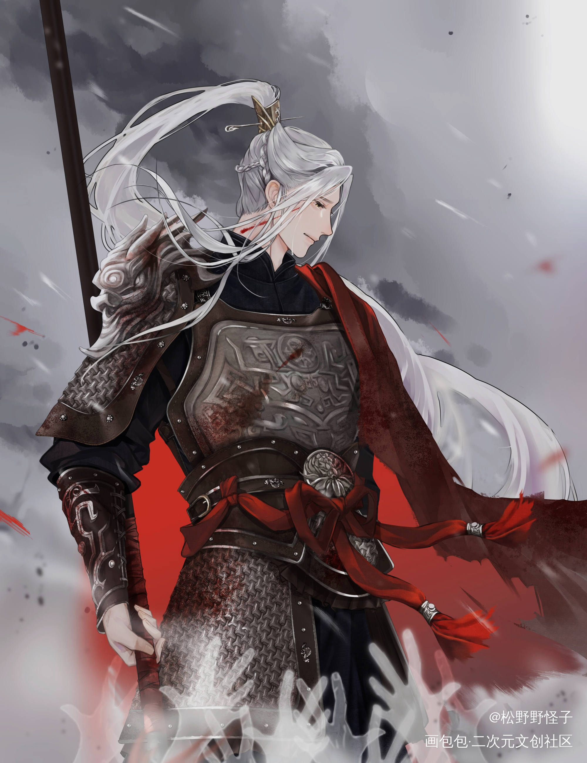 如果没有战争_光与夜之恋齐司礼摸鱼页画画绘画作品