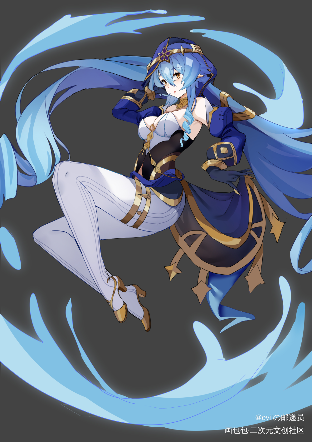 仿原神立绘莱依拉_原神立绘厚涂日系求点评我要上首推插画同人莱依拉原神莱依拉绘画作品