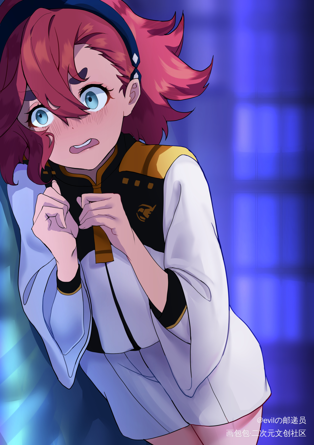 水星的魔女_立绘厚涂平涂日系求点评求配文我要上首推插画同人水星的魔女绘画作品