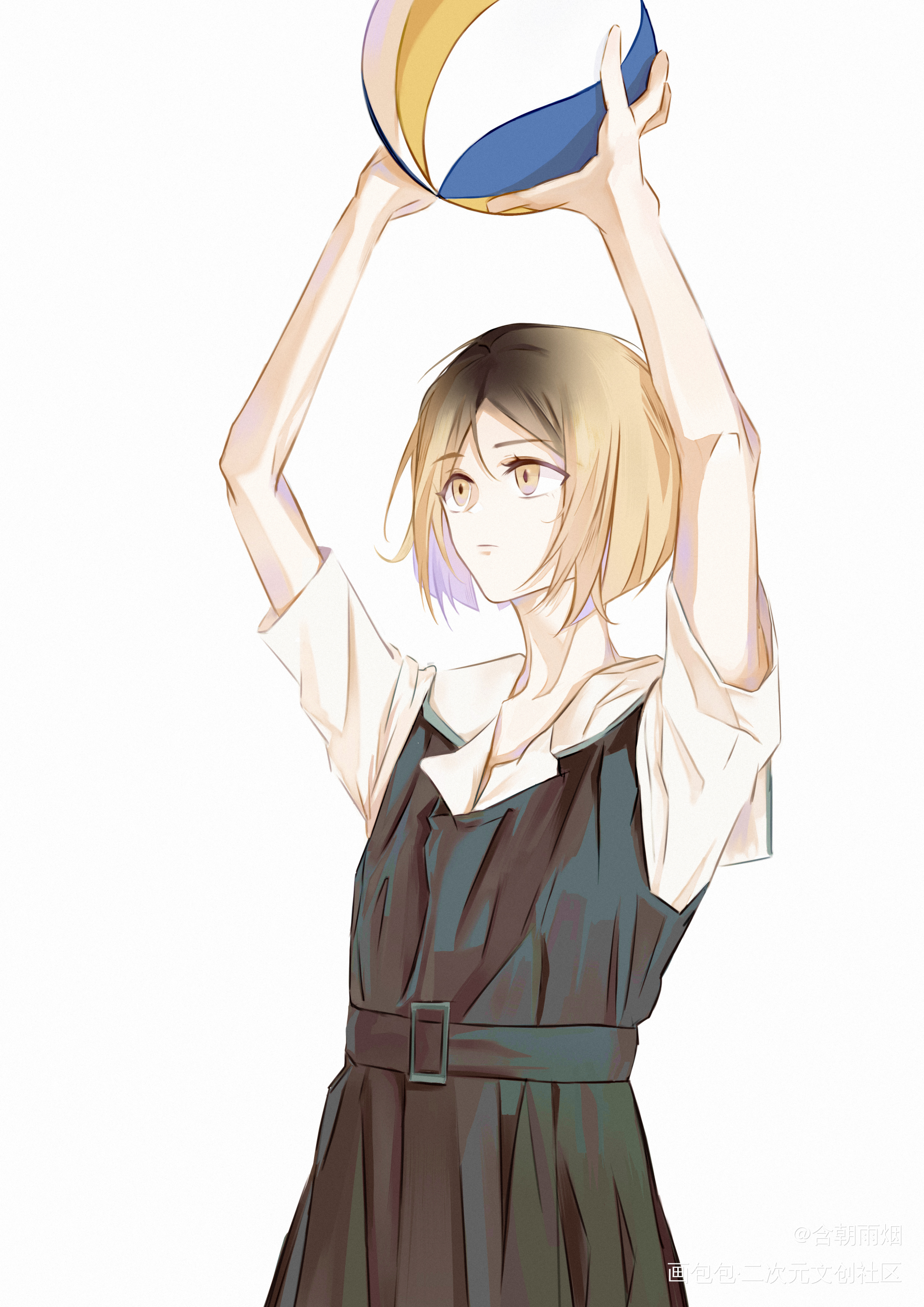 🎂_排球少年孤爪研磨同人绘画作品