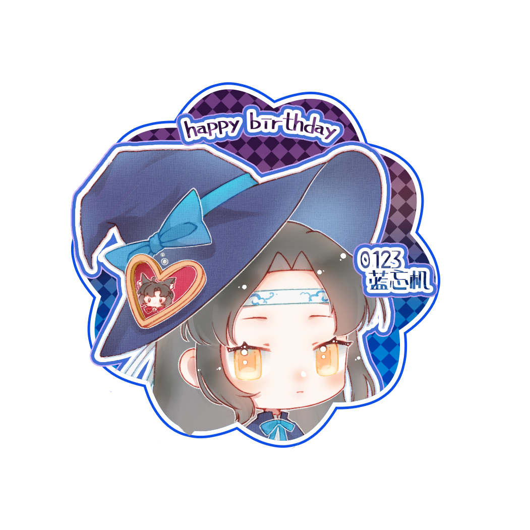 巫师叽_魔道祖师忘羡蓝忘机Q版绘画作品