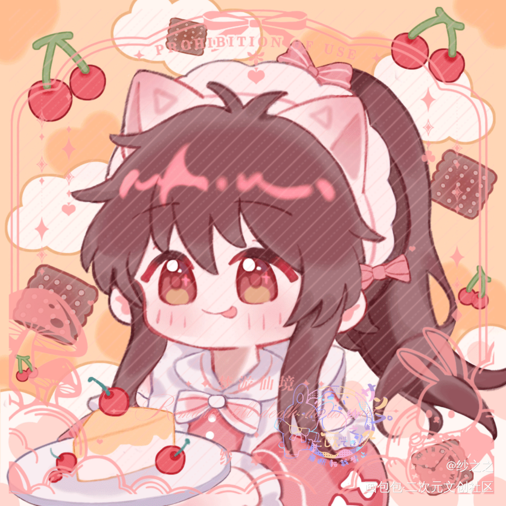 魔道-忘羡-（145）_魔道祖师忘羡蓝忘机魏无羡Q版头像同人蓝领带与蝴蝶结绘画作品
