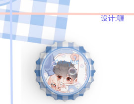 瓶盖吧唧_绘画作品