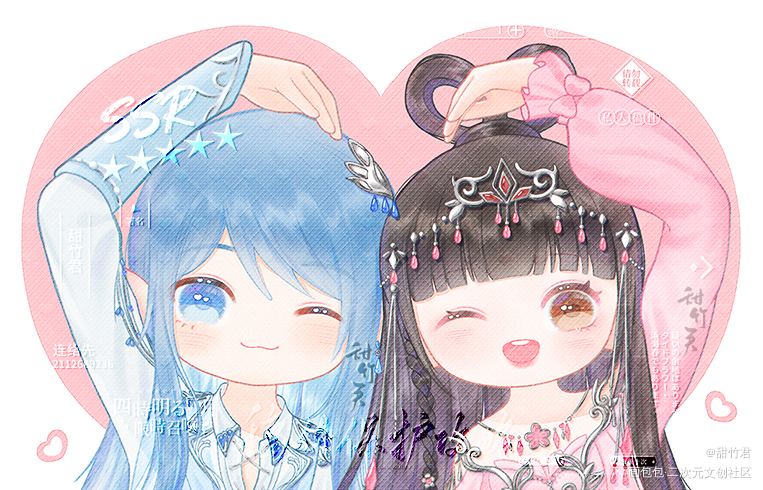 稿件展示♥水默_古代Q版小姐姐Q版稿件头像约稿精灵梦叶罗丽约稿绘画绘画作品