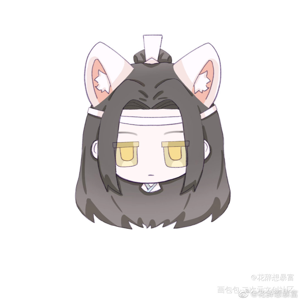 兔兔叽_魔道祖师忘羡墨香铜臭绘画作品