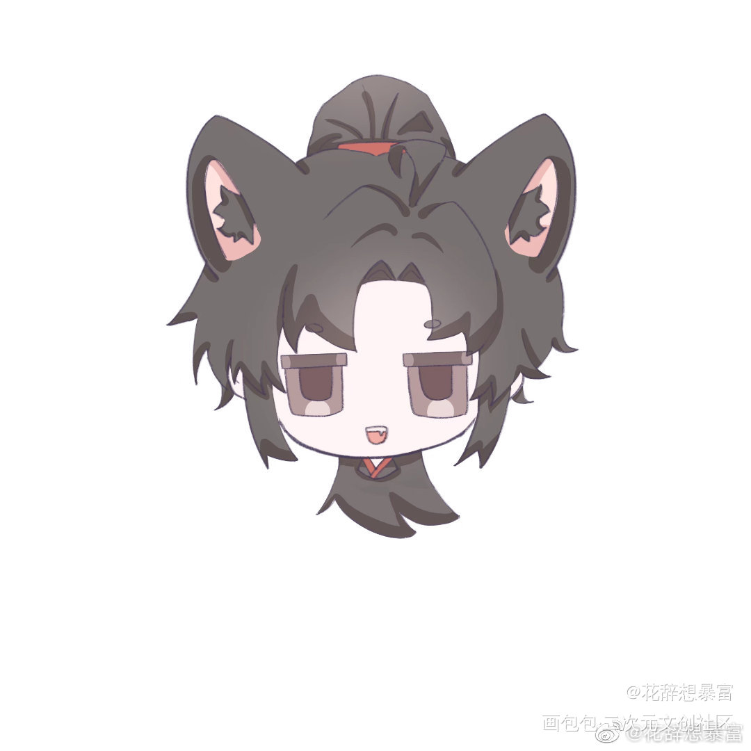 猫猫羡_魔道祖师忘羡墨香铜臭绘画作品