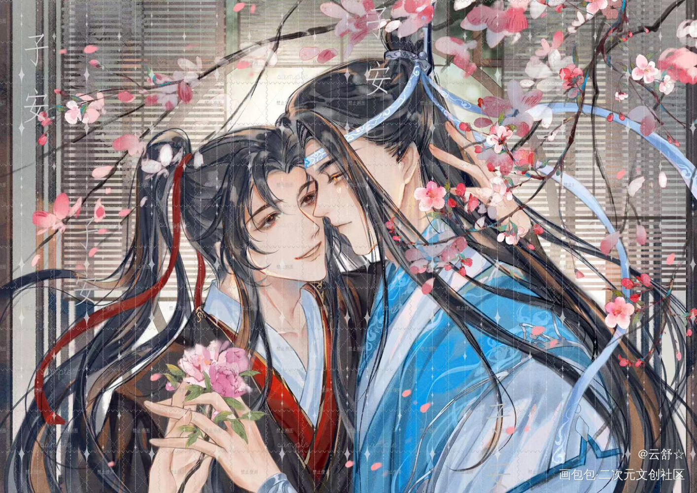 忘羡新稿_魔道祖师忘羡绘画作品