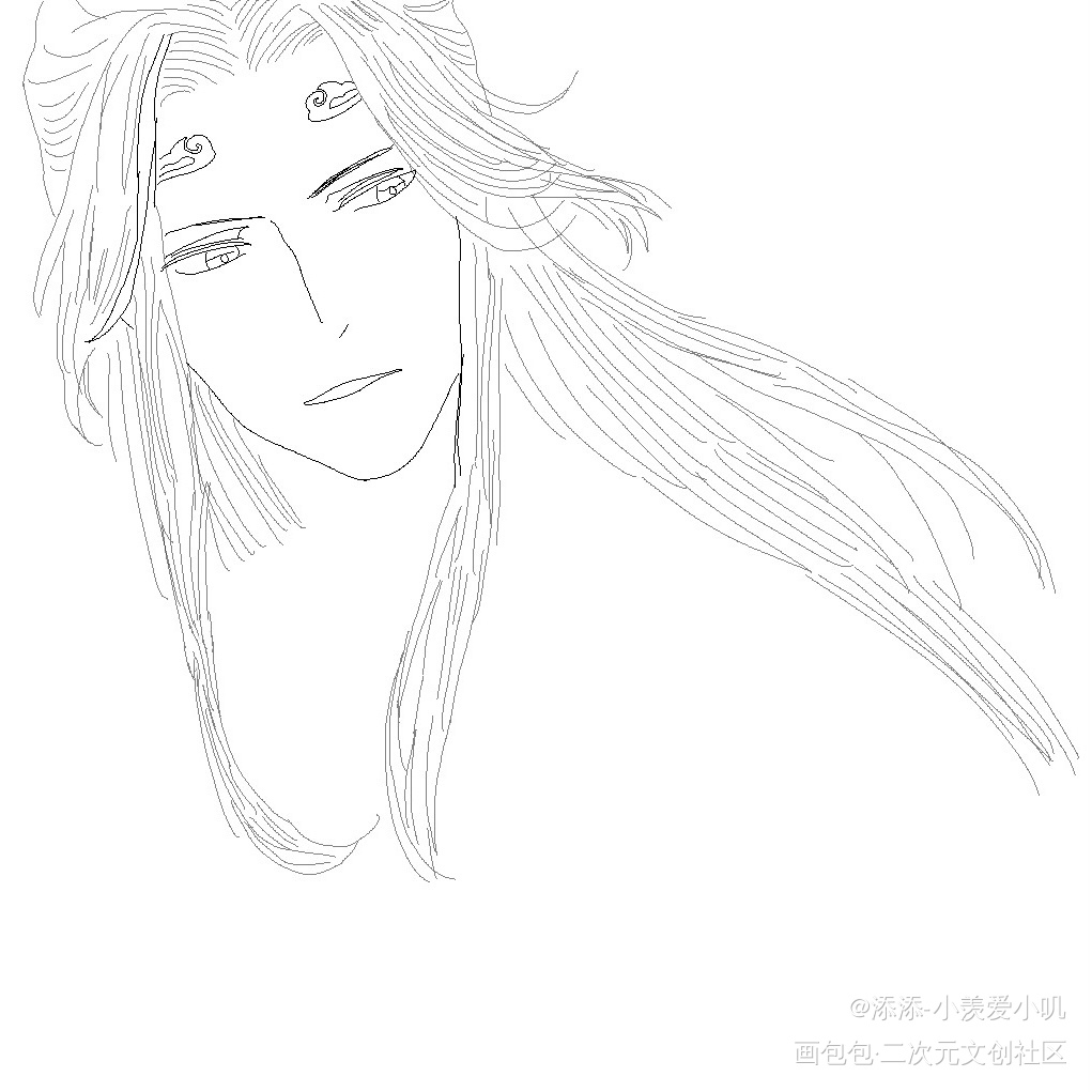 临摹一个帅叽_蓝忘机临摹绘画作品