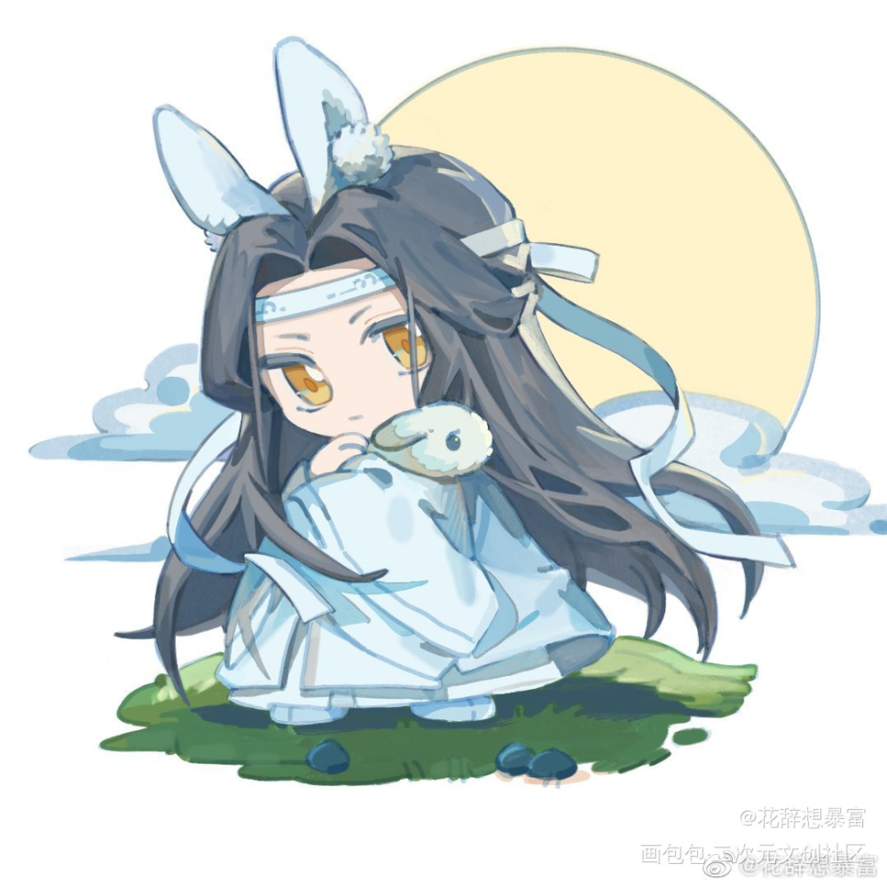 月下叽_魔道祖师忘羡墨香铜臭绘画作品