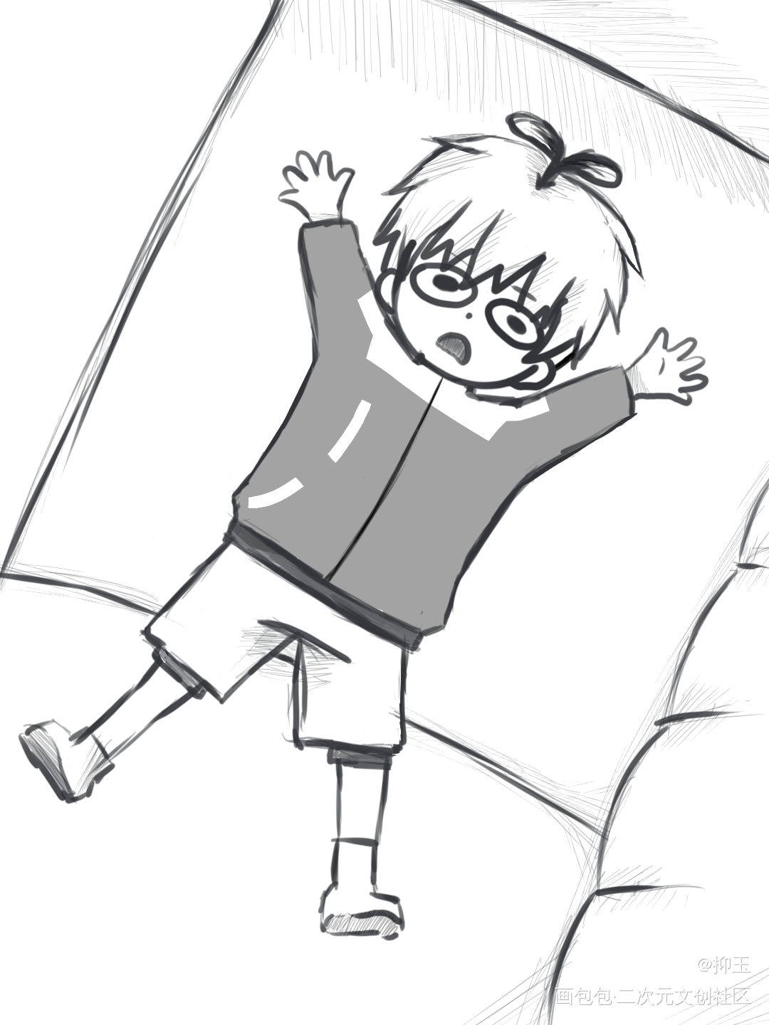 玉玉子_你却爱着一个傻逼李玉同人二创绘画作品