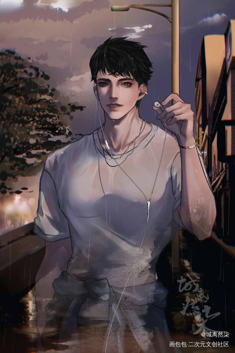 周翔10.20生日快乐_职业替身188男团晏周周翔绘画作品