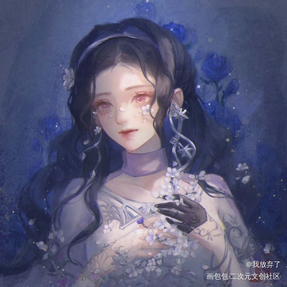 花姐新校服_剑网3万花古风厚涂头像摸鱼绘画作品