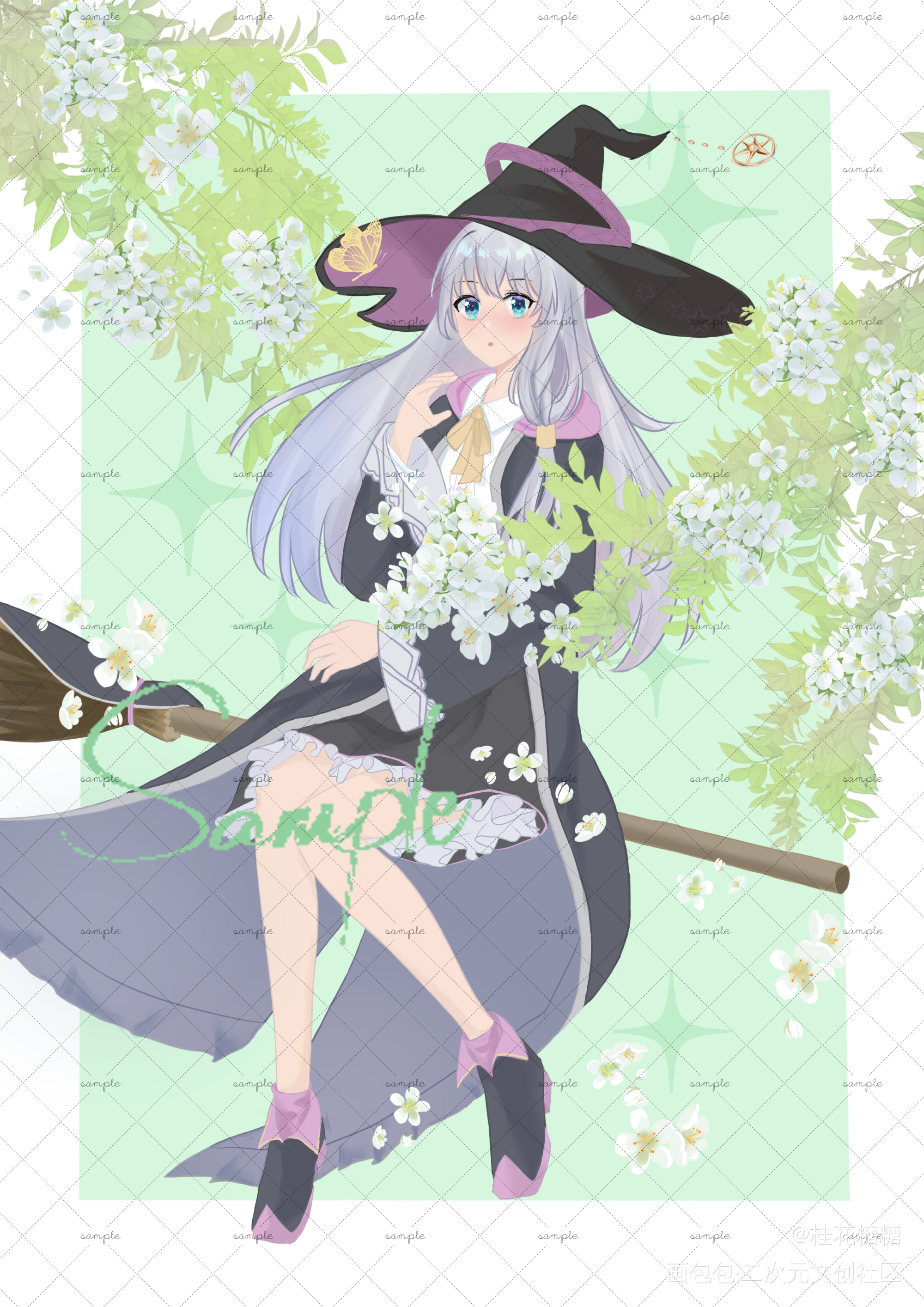 魔女魔女_魔女之旅伊蕾娜日系平涂日系绘画作品