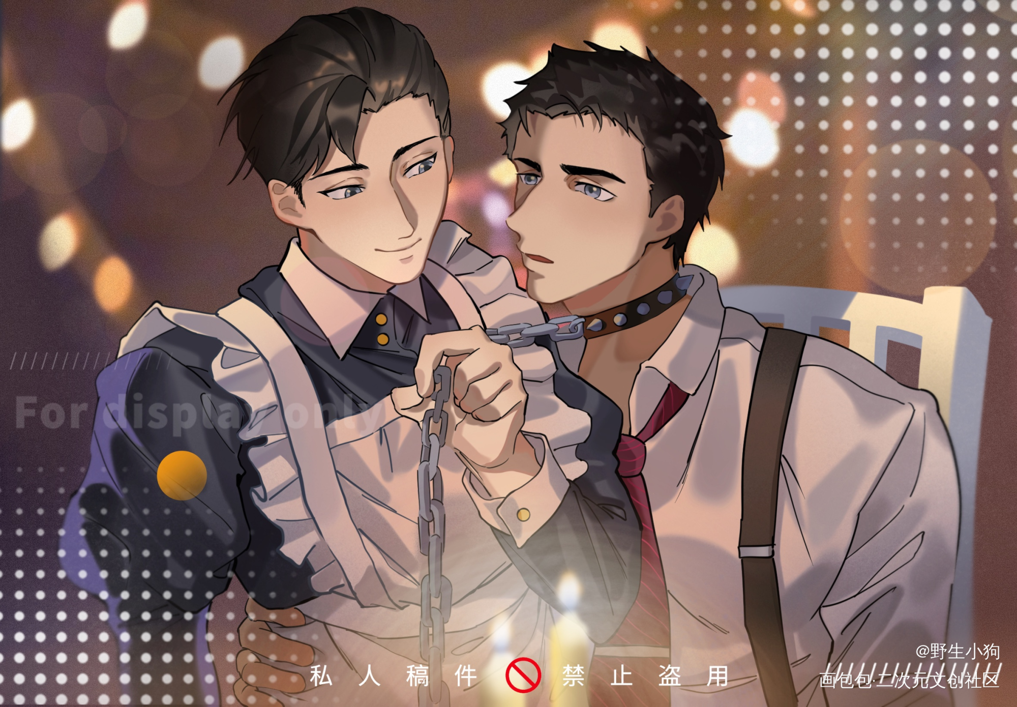 小情侣的奇妙play_针锋对决188男团原顾绘画作品
