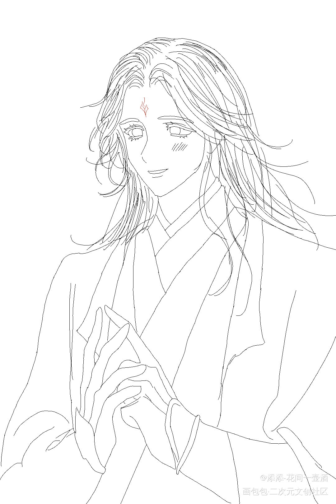 临摹乖巧冰_人渣反派自救系统冰秋洛冰河渣反同人创作大赏绘画作品