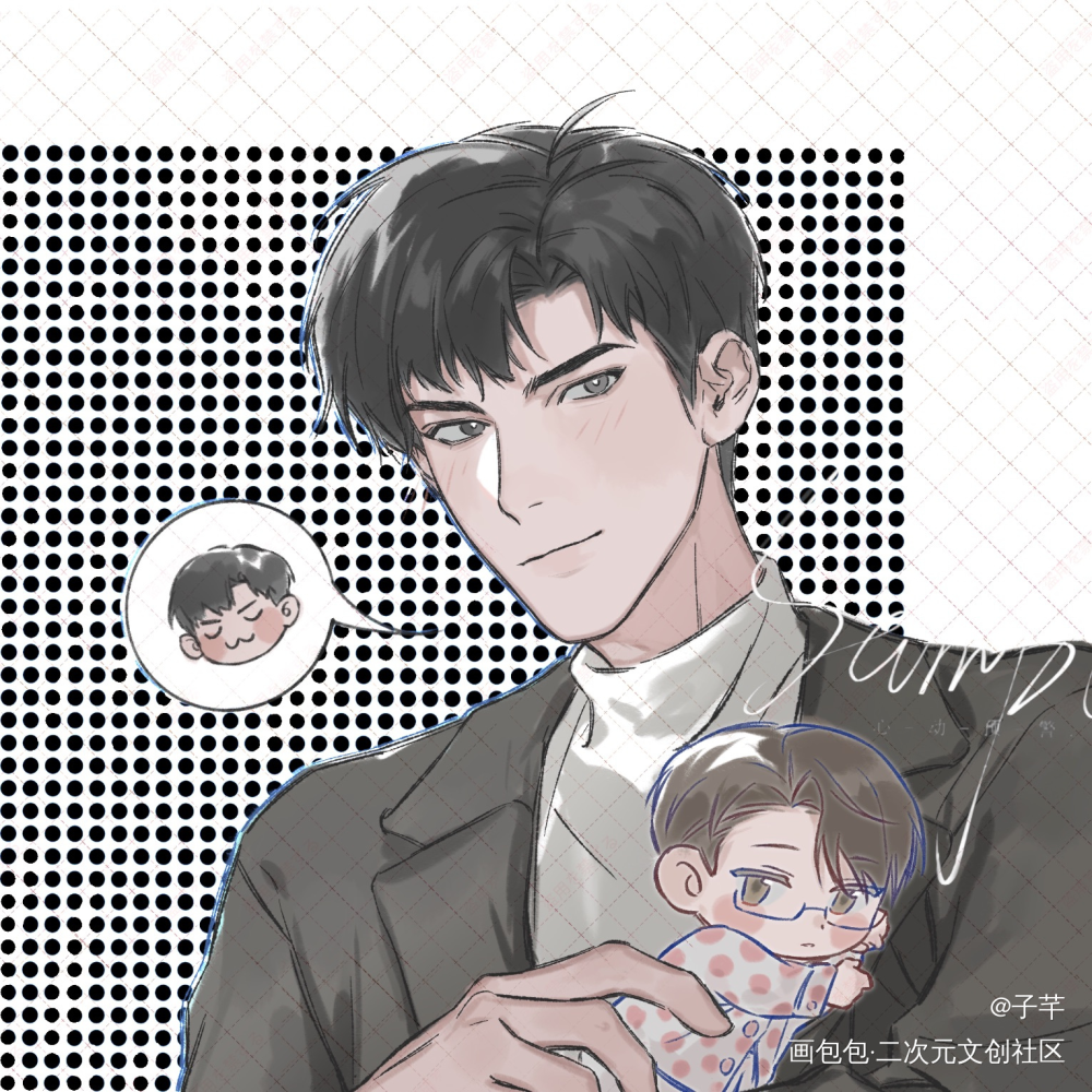 原炀裴裴～_针锋对决188男团原顾绘画作品