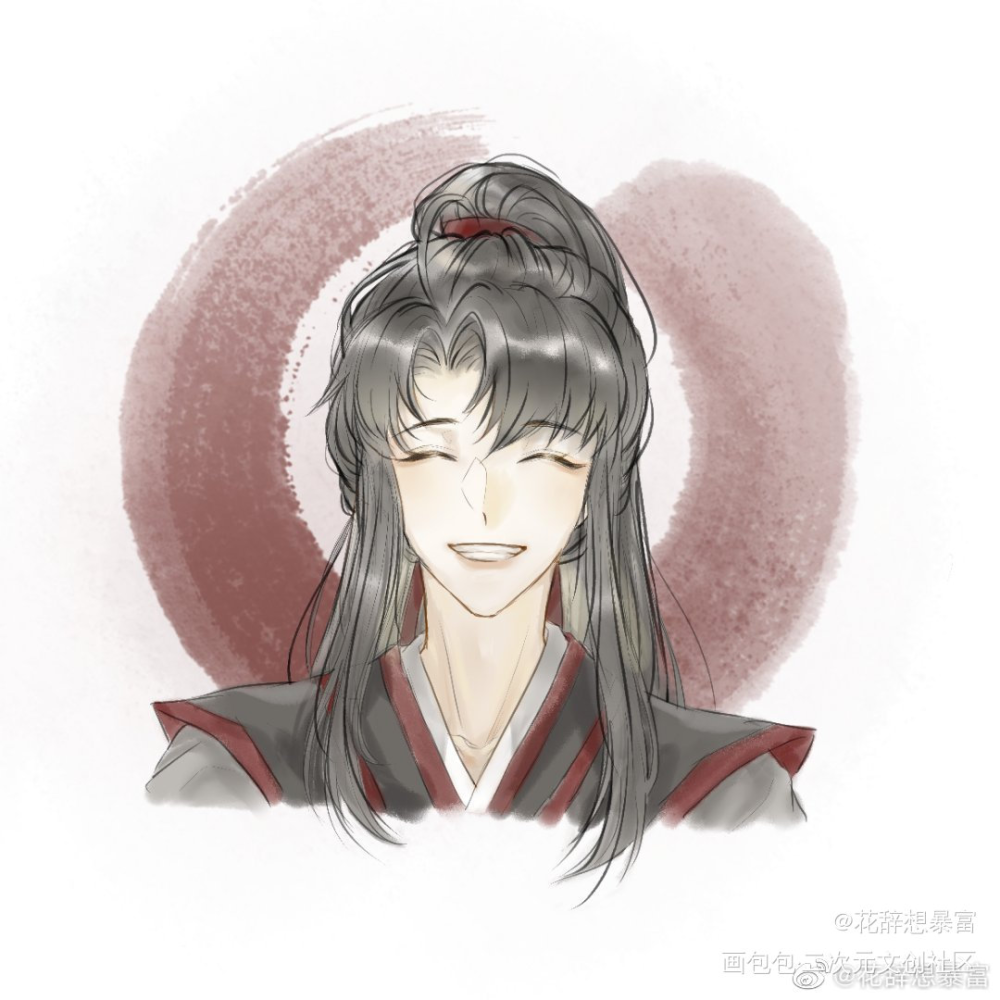 魏无羡_魔道祖师忘羡墨香铜臭绘画作品