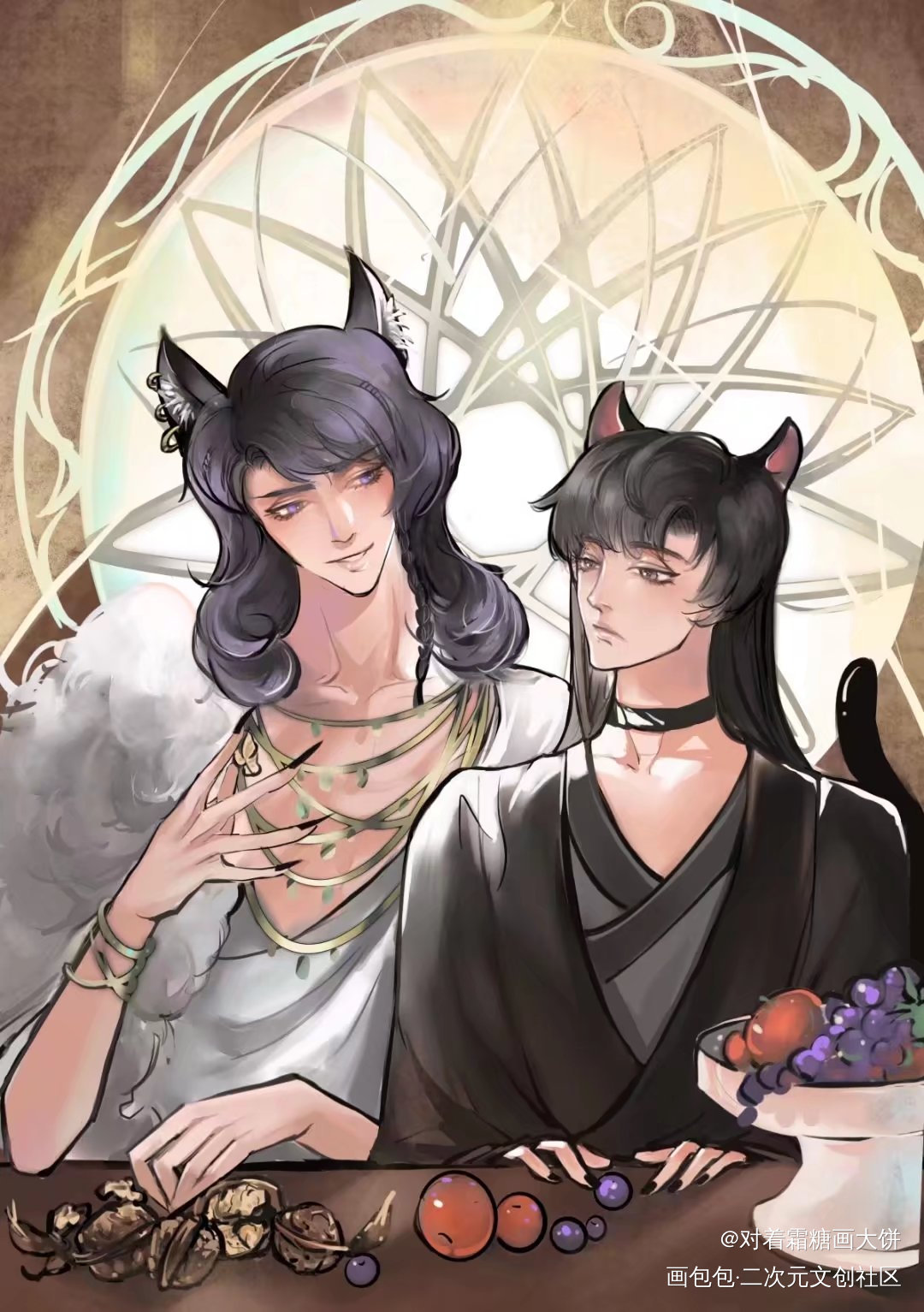 寒故 狼王x猫咪_188男团寒故绘画作品