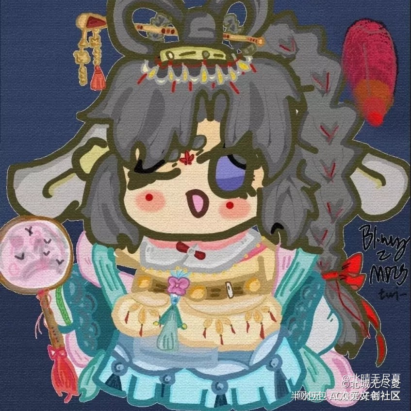 羡羡生日快乐啊ヽ(*´з｀*)_魔道祖师板绘涂绘画作品