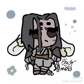 温家姐弟_魔道祖师绘画作品