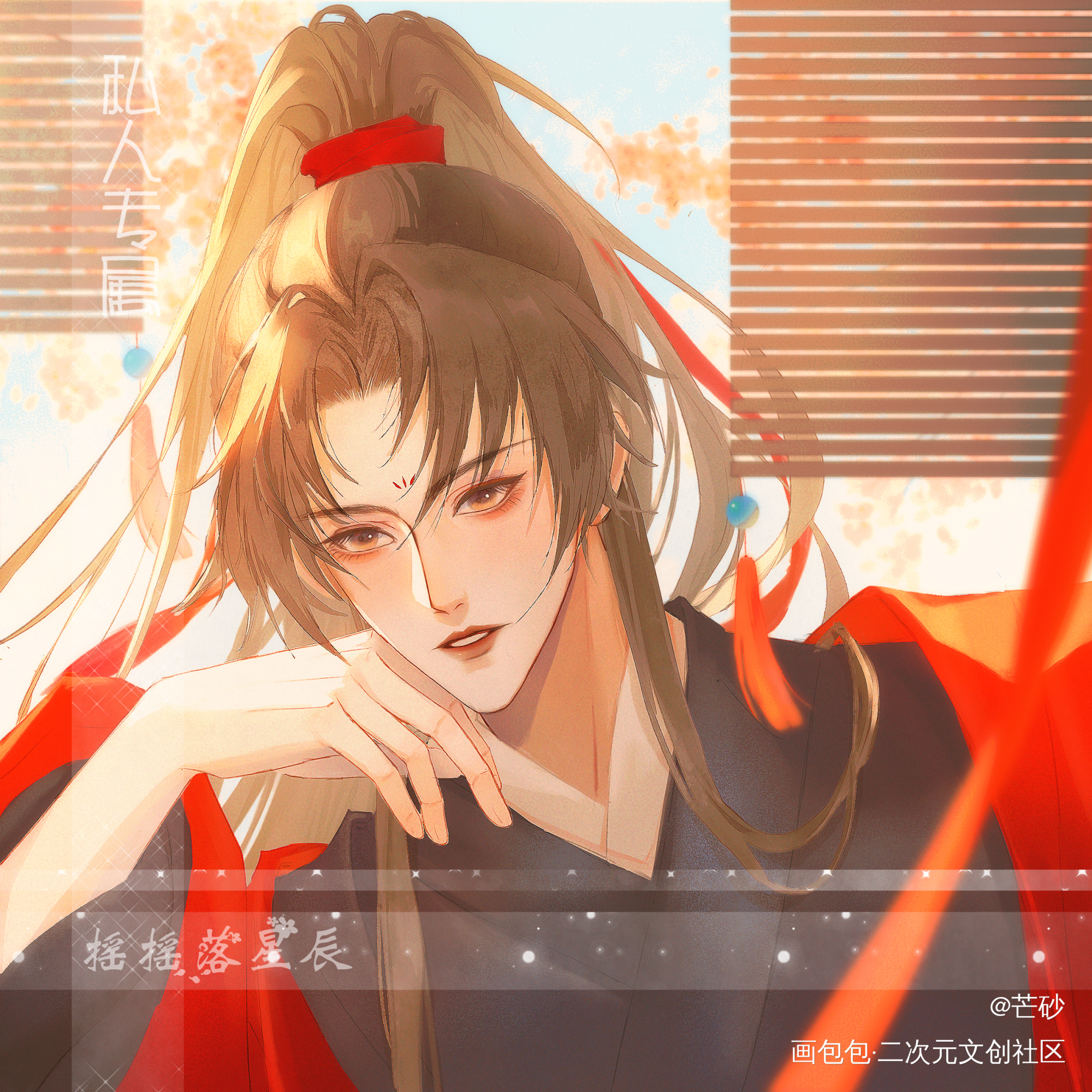 不知不觉画受啦【捂脸】_原创头像古风男绘画绘画作品