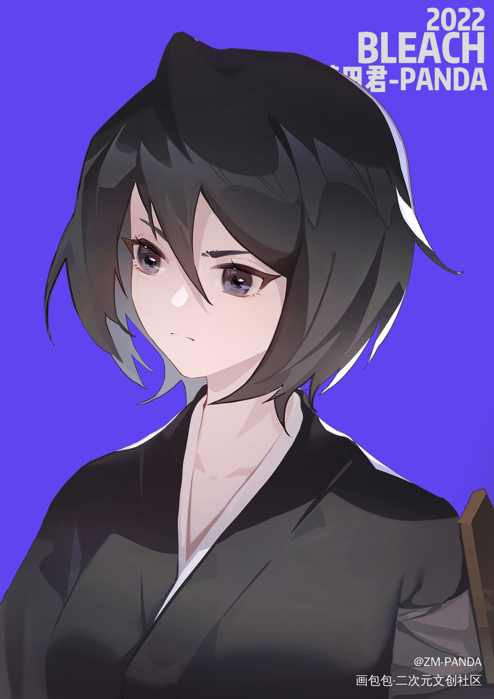 嘿嘿_朽木露琪亚头像同人壁纸绘画绘画作品