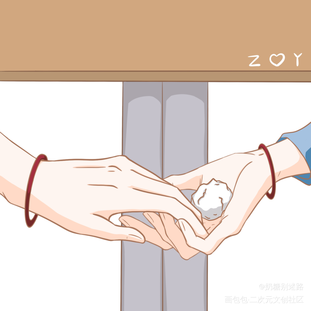 课桌下的秘密_伪装学渣绘画作品