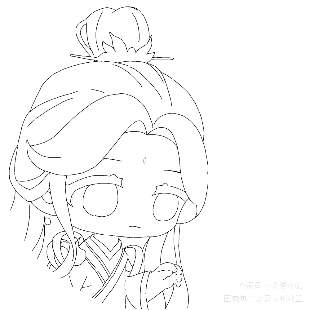 温柔小怜（临摹）_谢怜临摹绘画作品