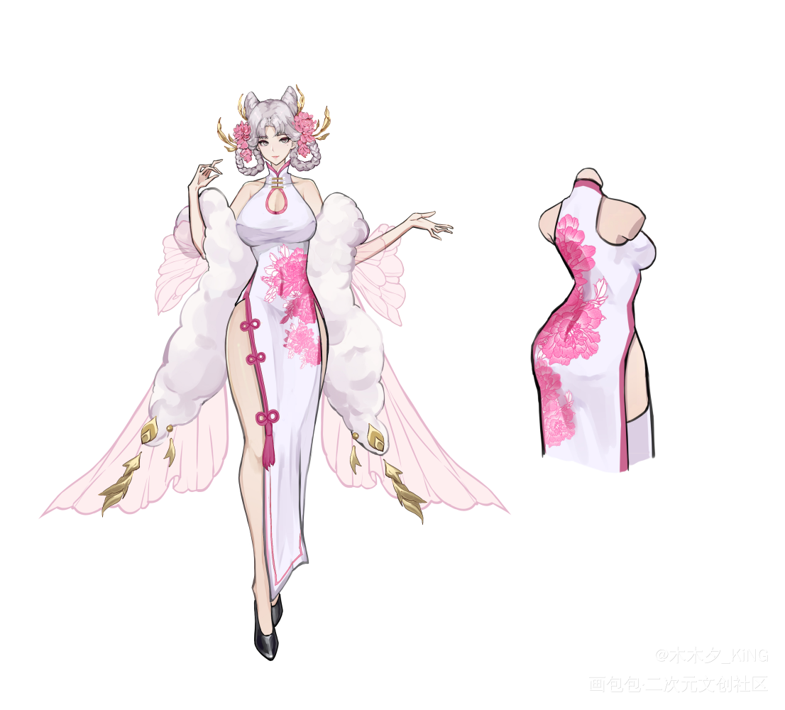 新稿子_王者荣耀嫦娥摸鱼页同人绘画作品