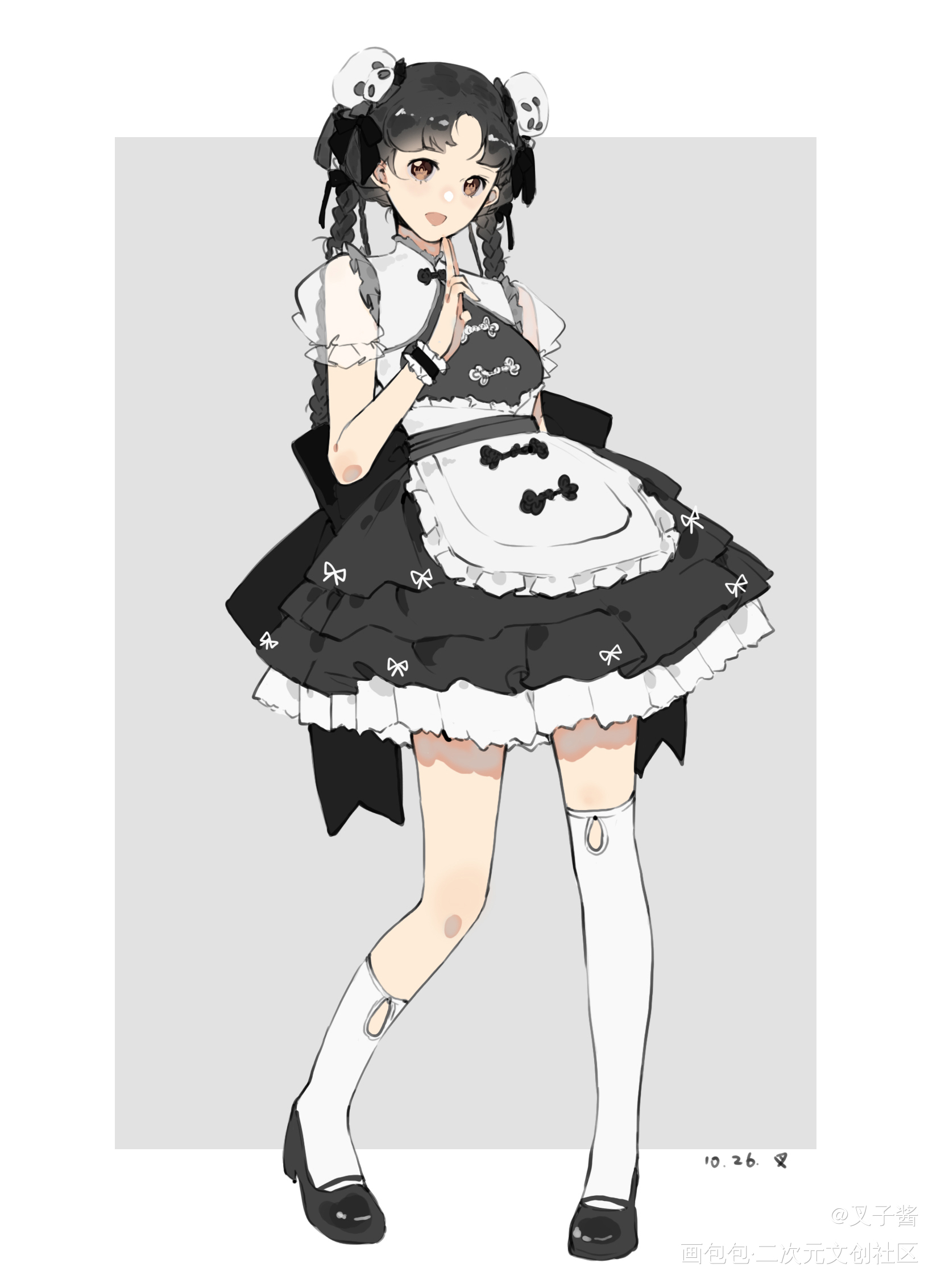 速写（有参考）_立绘平涂日系绘画作品