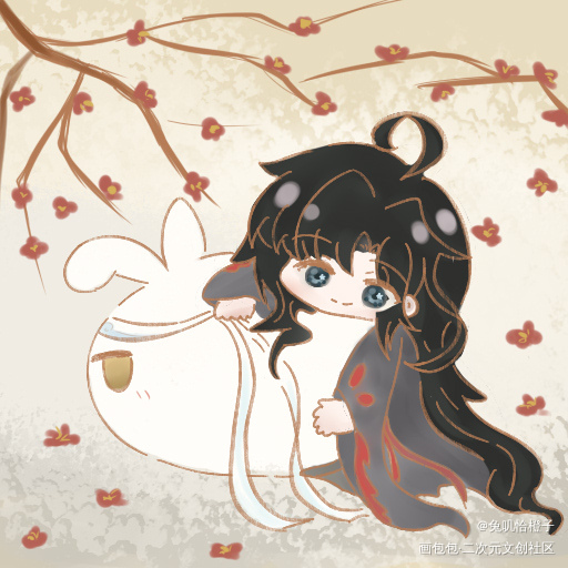 2022羡羡生贺图_魔道祖师忘羡魏无羡Q版同人绘画作品