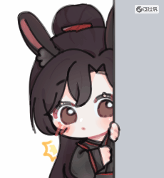 偷看羡（叽已发）_魔道祖师忘羡墨香铜臭绘画作品