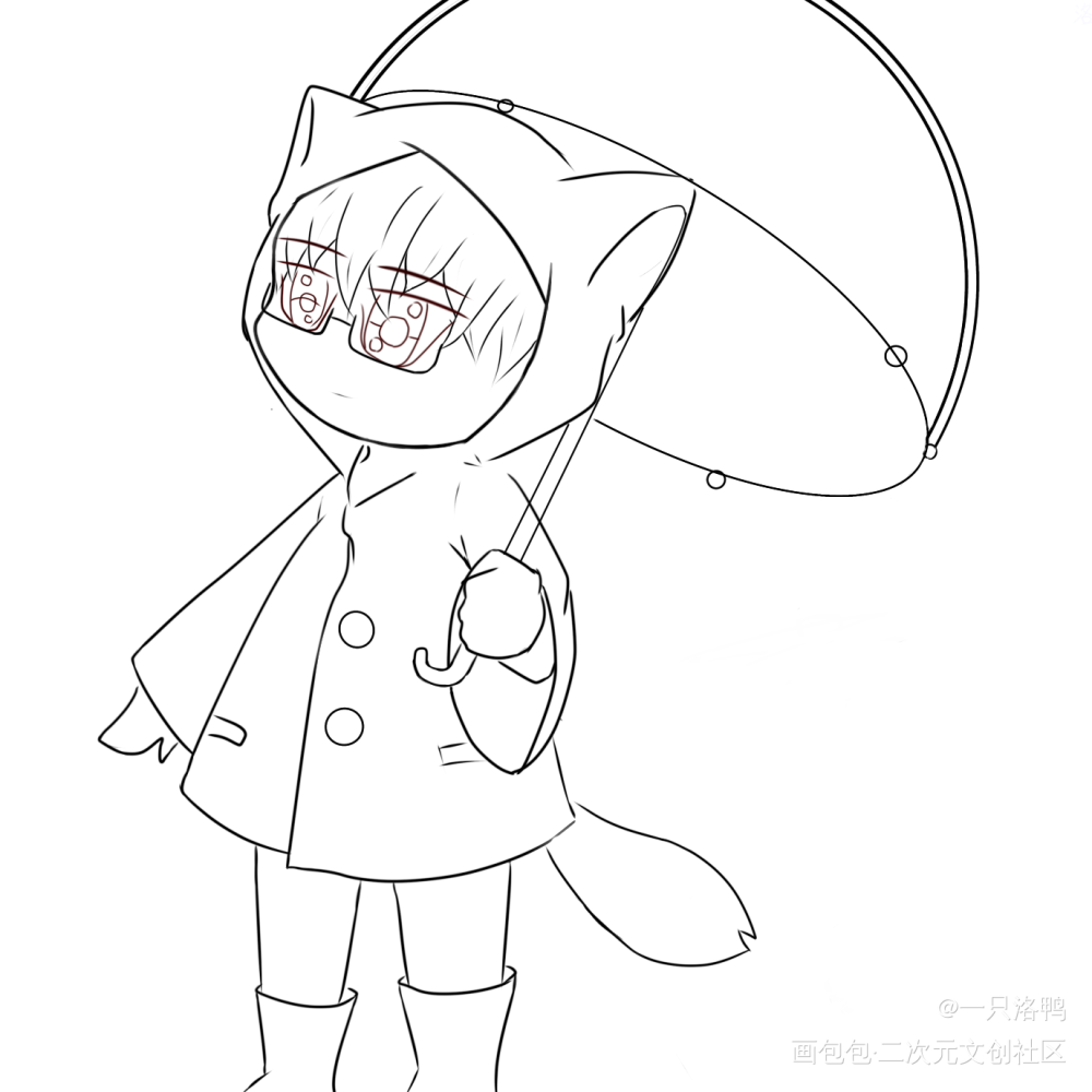 顾总_针锋对决摸鱼页绘画作品