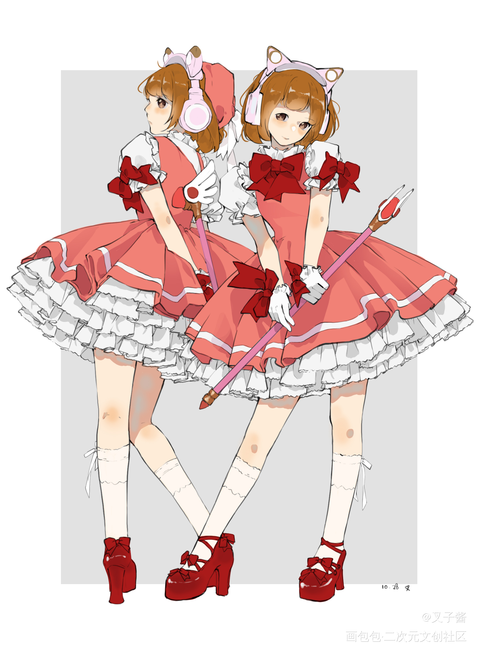 一些樱（有参考）_立绘平涂日系绘画作品