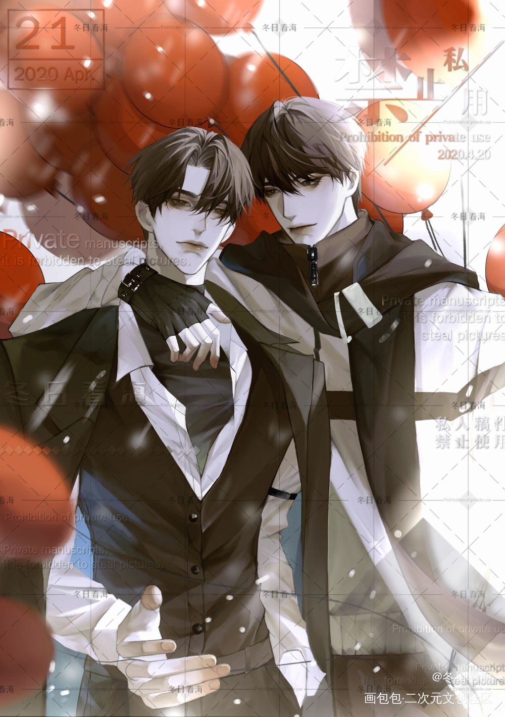 李简私稿_188男团李简绘画作品
