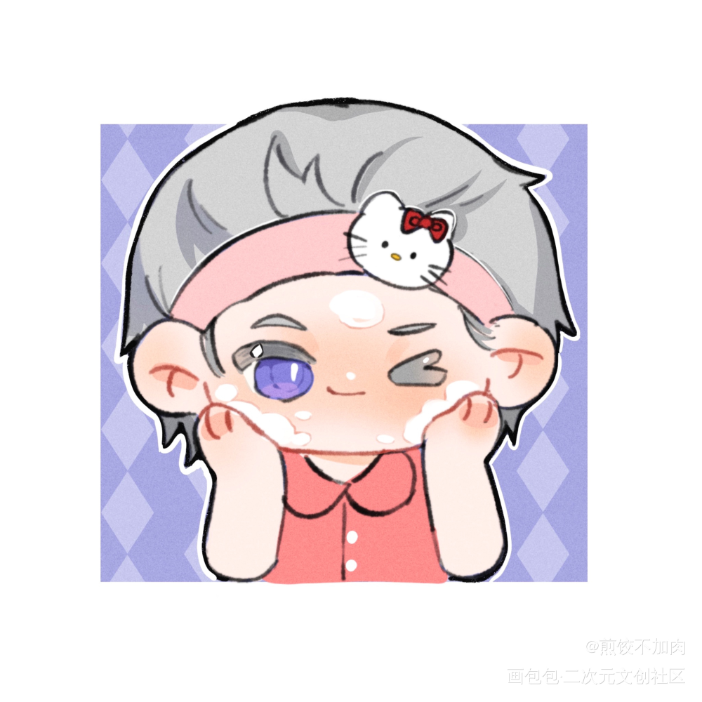 今天也是精致小鸟_光与夜之恋查理苏Q版插画同人绘画绘画作品