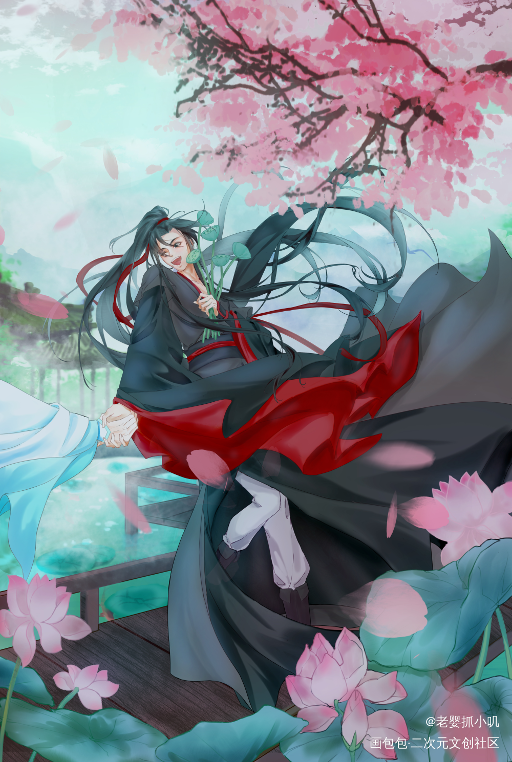 羡羡生日快乐_魔道祖师忘羡同人绘画作品