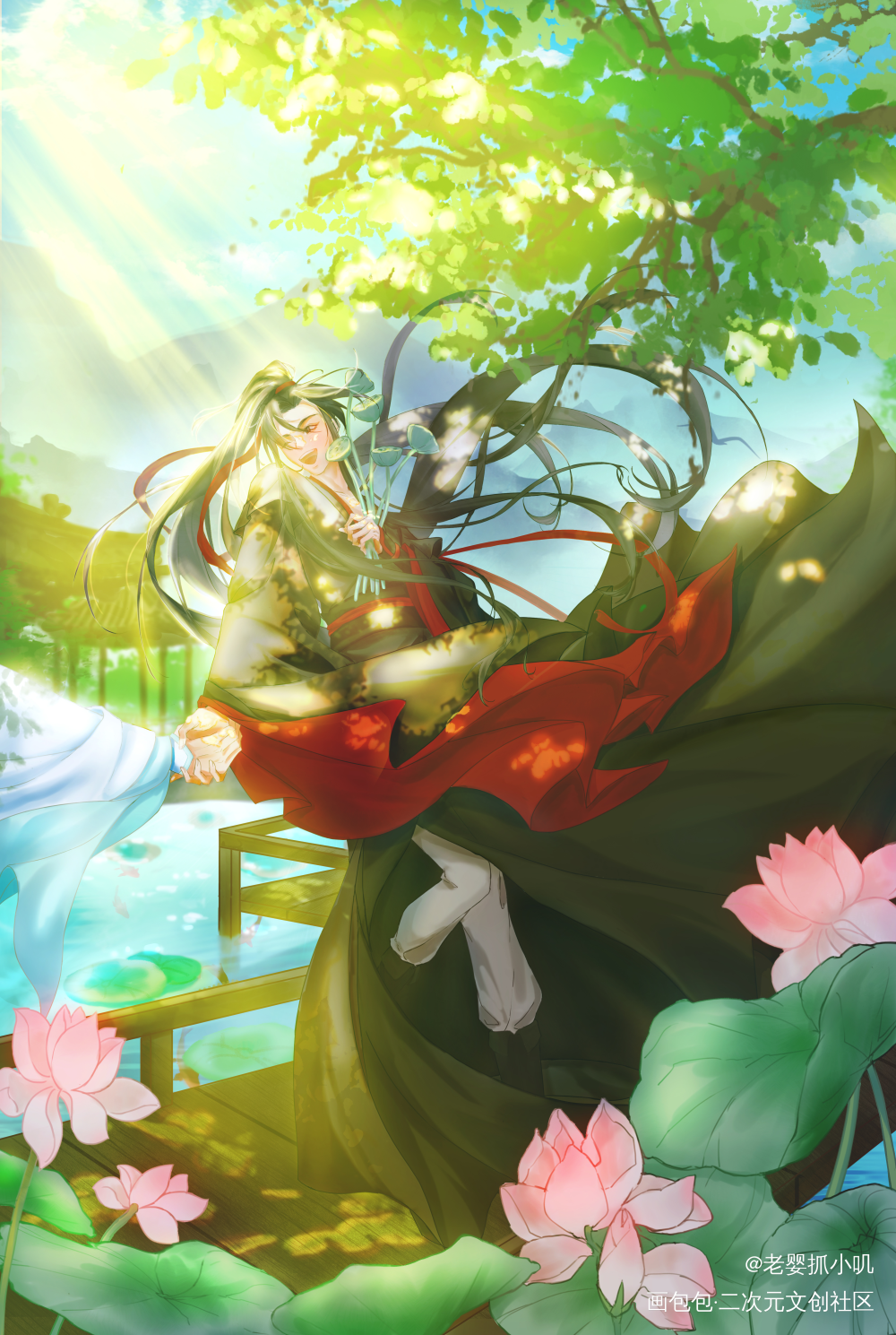 羡羡生日快乐_魔道祖师忘羡同人绘画作品