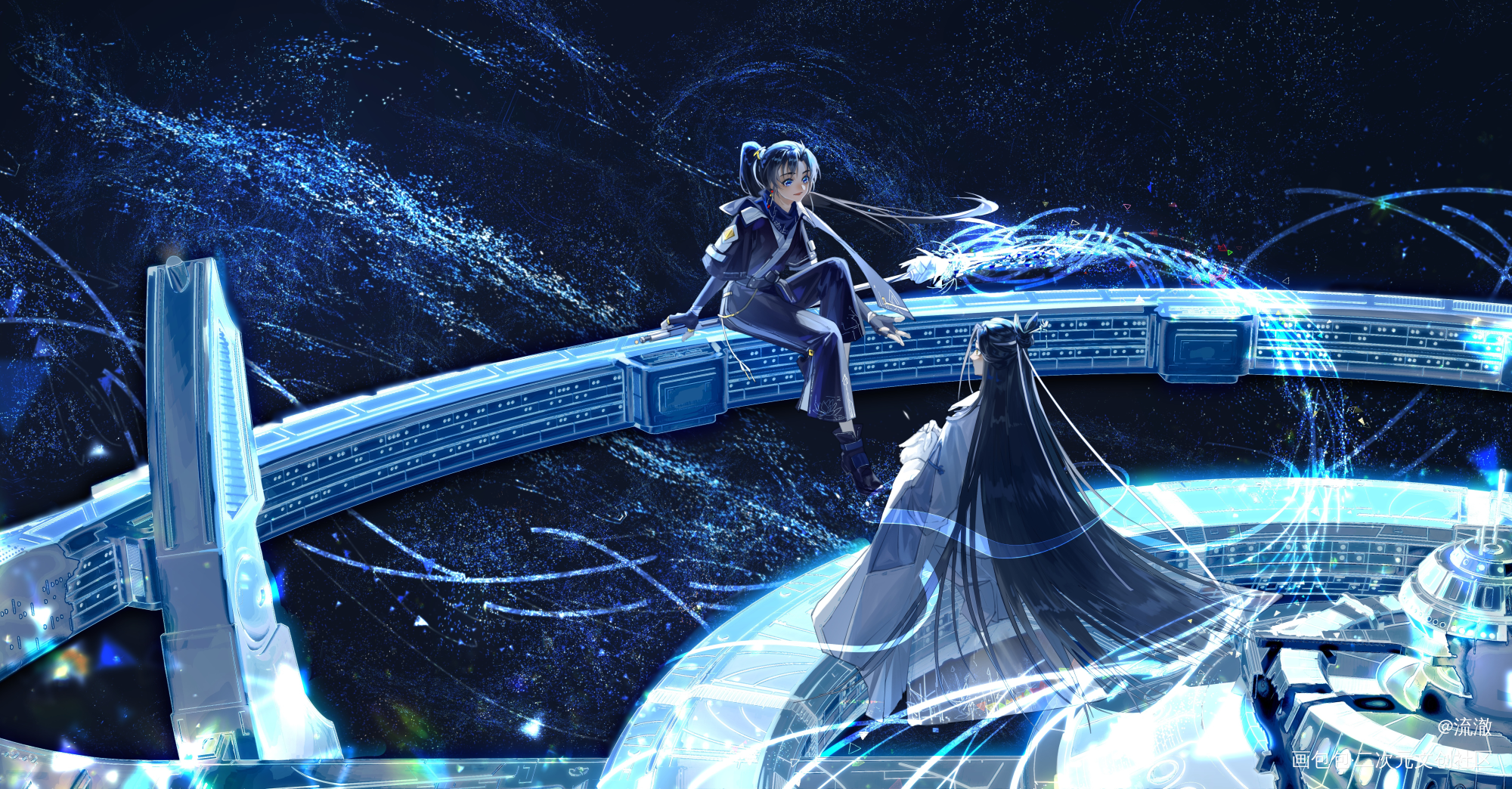 忘羡_魔道祖师忘羡蓝忘机魏无羡墨香铜臭绘画作品