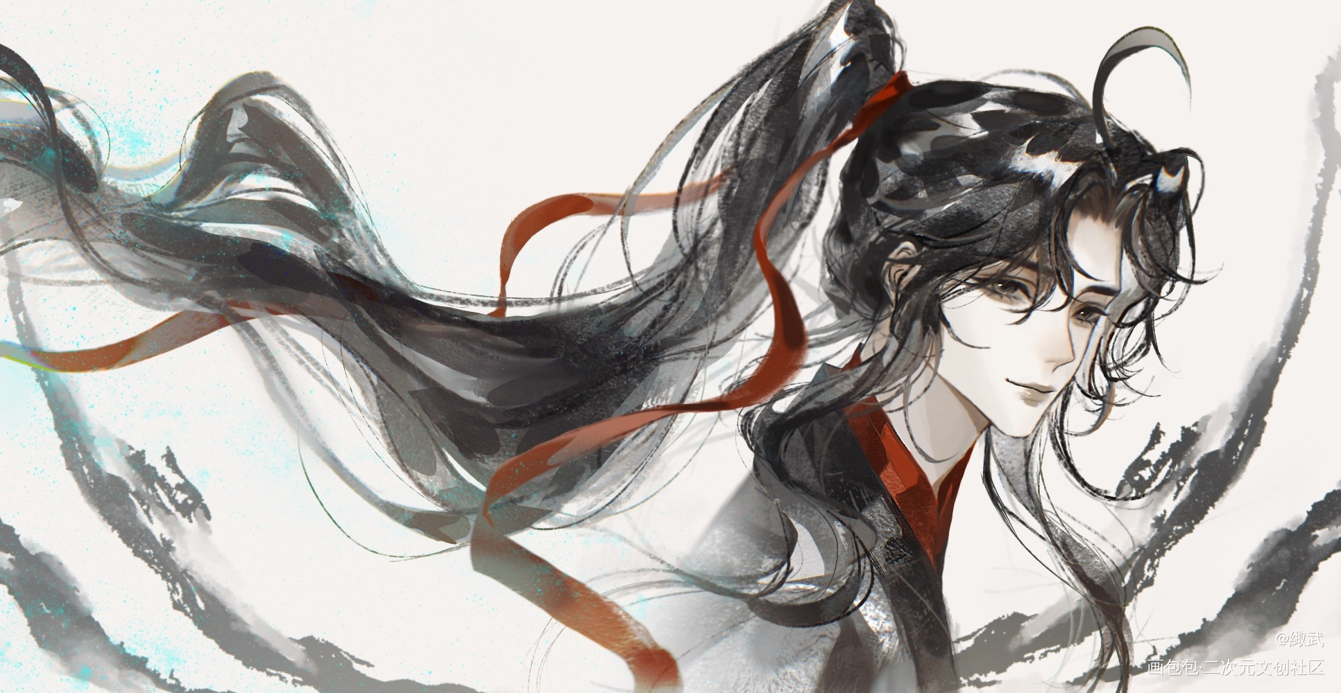 生日快乐呀！_魔道祖师魏无羡绘画作品