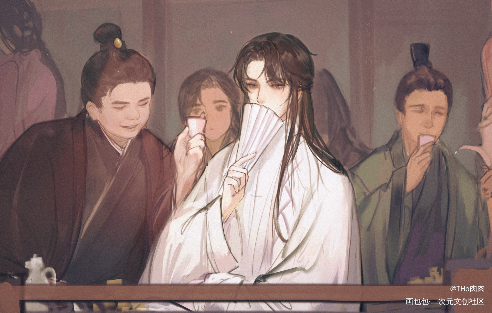 中人之姿_将进酒绘画作品