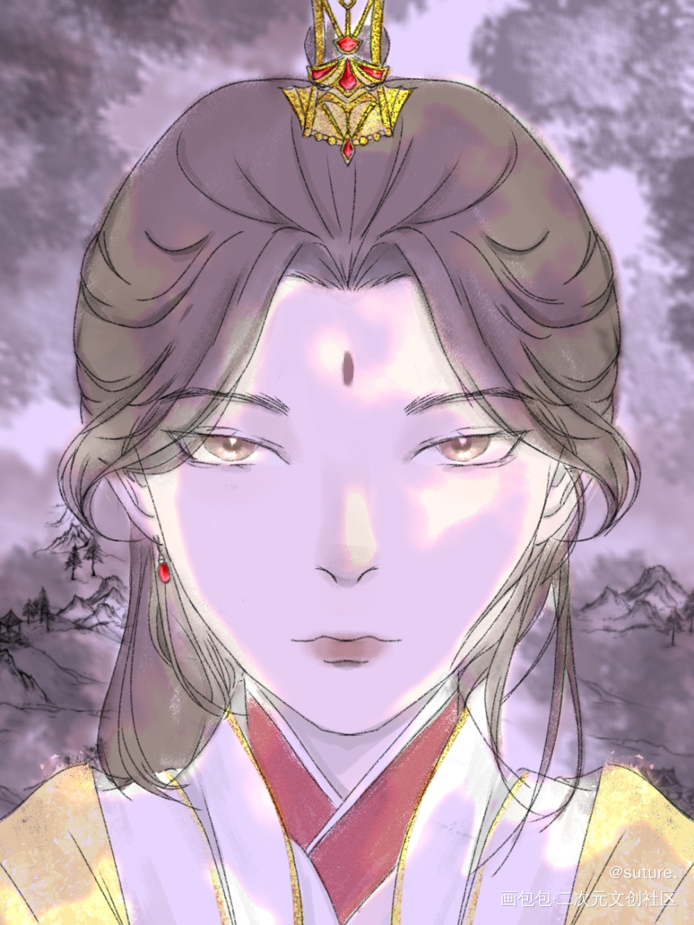 身在无间，心在桃源_天官赐福谢怜绘画作品