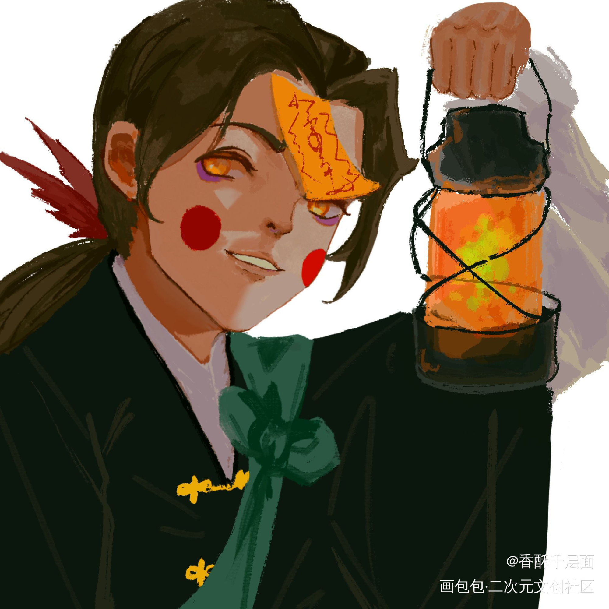 王耀小道士_黑塔利亚王耀aph绘画作品