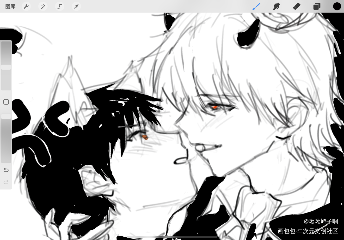 Trick or Treat！_EVA板绘涂薰嗣画画绘画练习摸鱼绘画新世纪福音战士绘画作品