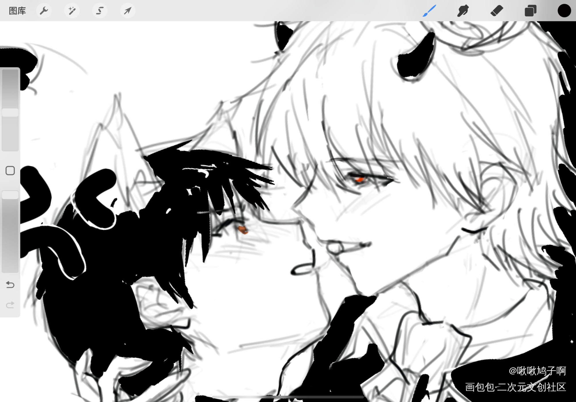 Trick or Treat！_EVA板绘涂薰嗣画画绘画练习摸鱼绘画新世纪福音战士绘画作品