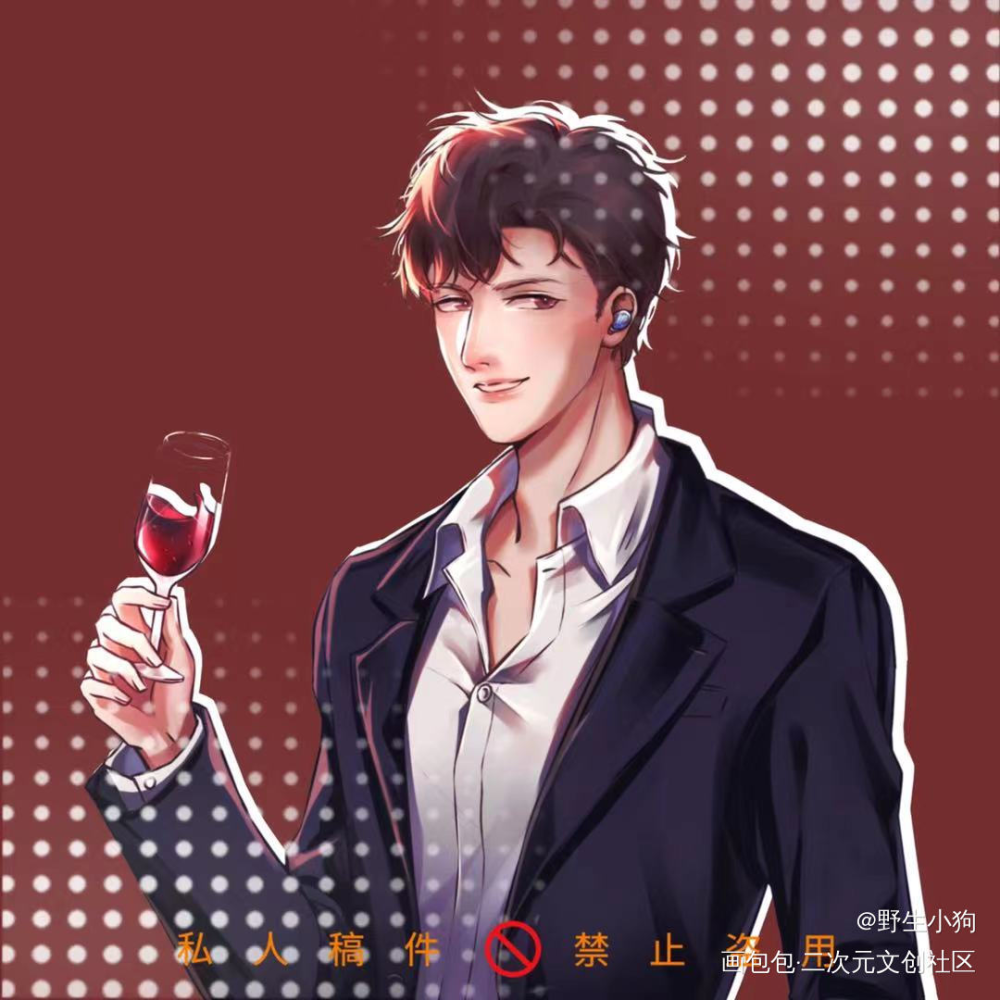通话中-李简_你却爱着一个傻逼188男团李简绘画作品