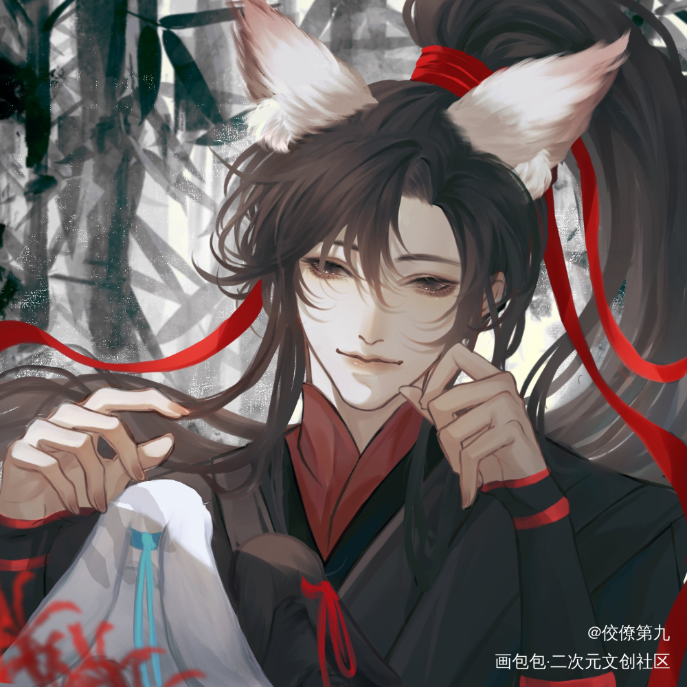 忘羡-魏无羡_魔道祖师忘羡古风原耽墨香铜臭绘画作品